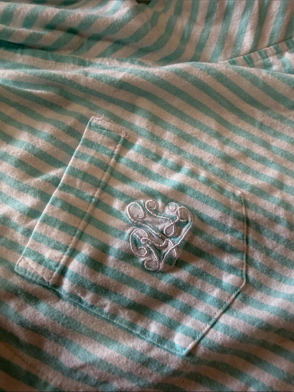 Lauren Ralph Lauren Striped Logo Pajama Short Set Sz 2X